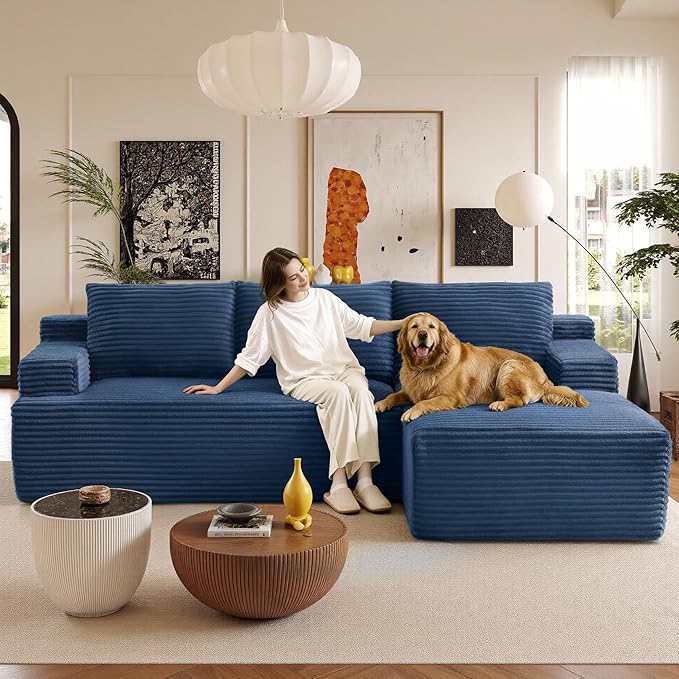 96" Sectional Couches for Living Room Cloud Couch Sofa - Image 9