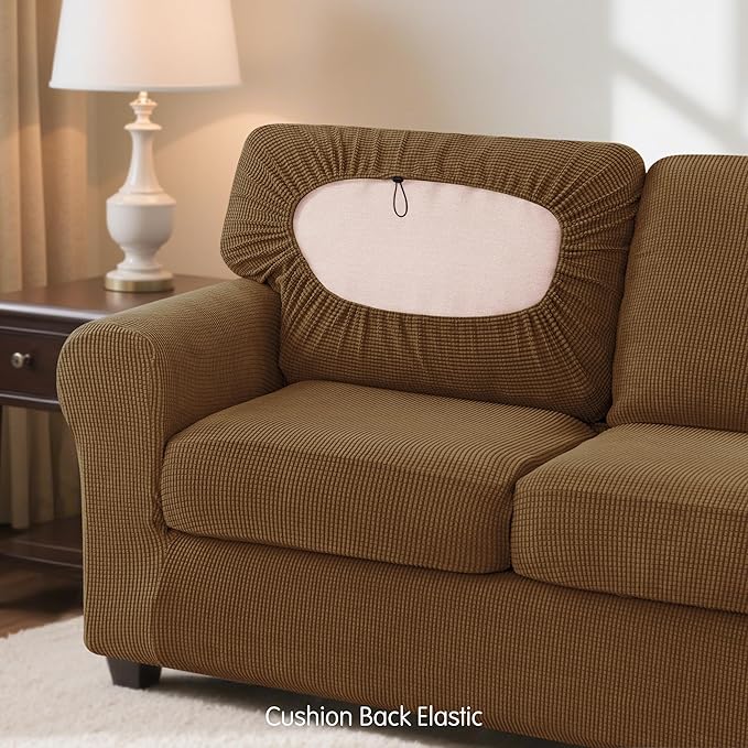 SUBRTEX 7 Pieces Stretch Sofa Slipcover Sets Couch Cover Sets Backrest Cushion - Image 7