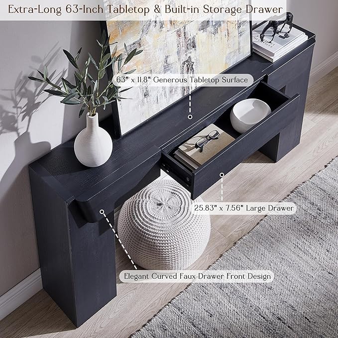 JXQTLINGMU 63" Console Table - Image 4