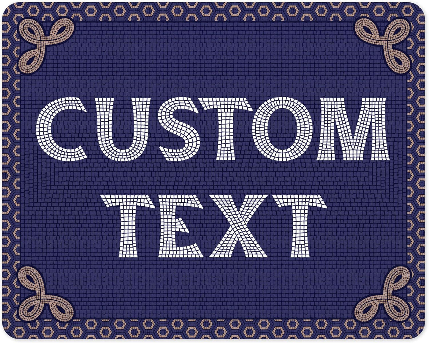 Custom Sign, Custom Street Sign, 11 Font Colors, 13 Font Styles, 4 Hole Options, 22 Sizes, 24x30 Inches, Rust Free DiBound, Fade Resistant, Made in USA by My Sign Center (Fauxsaic 1)