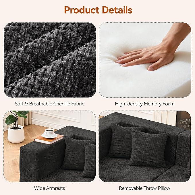 MONVANE Modular Sectional Cloud Couch - Image 5