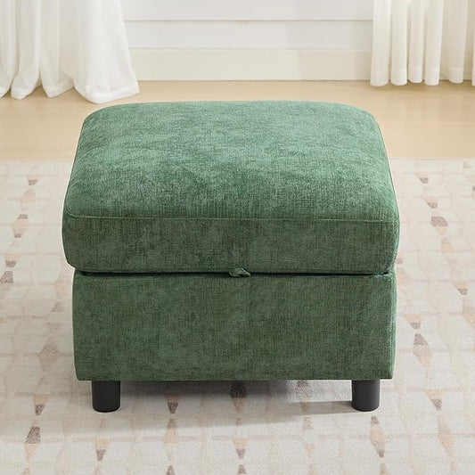 WUTUTUEE 25”Square Storage Ottoman Module by WUTUTUEE