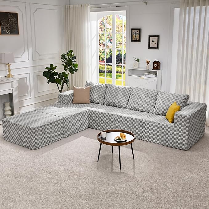 Hobestluk Modular Sectional Sofa Memory Foam Couch Sofa Bed Loveseat - Image 8