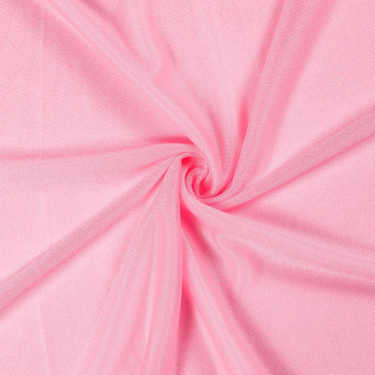 VDS Pack of 1 Panel (30 Inch X 40 Feet) Wedding Arch Draping Fabric Sheer Chiffon Fabric Drapery for Wedding Ceremony Reception Swag Backdrop Canopy Chuppah ARBO Altars Decoration (Coral)