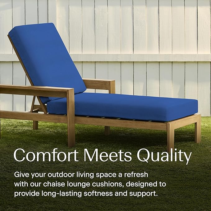 Honeycomb Outdoor Chaise Lounge Cushion - Image 3