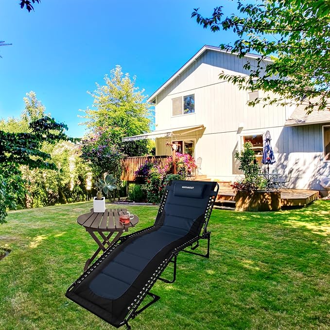 Outdoor Folding Lounge Chair Padded - Image 2