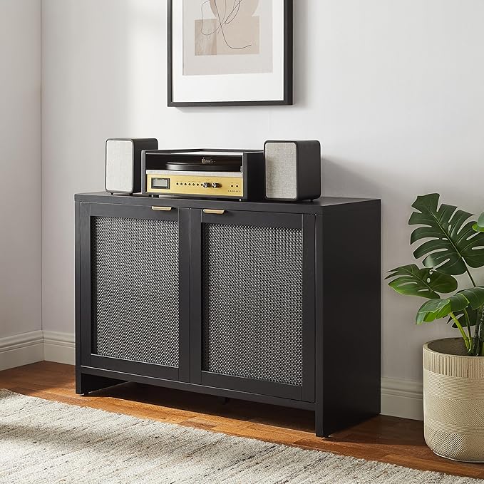 Crosley Furniture Kenji Media Console, Record Player Stand - Image 2