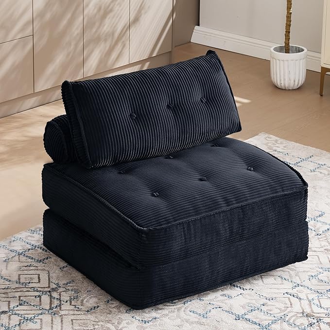 Folding Sofa Bed Convertible Sleeper Chair 33" by VIKAYAMICS