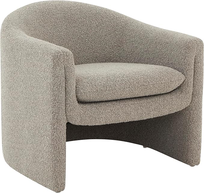 SAFAVIEH Couture Collection Laylette Light Grey Boucle Accent Chair by SAFAVIEH