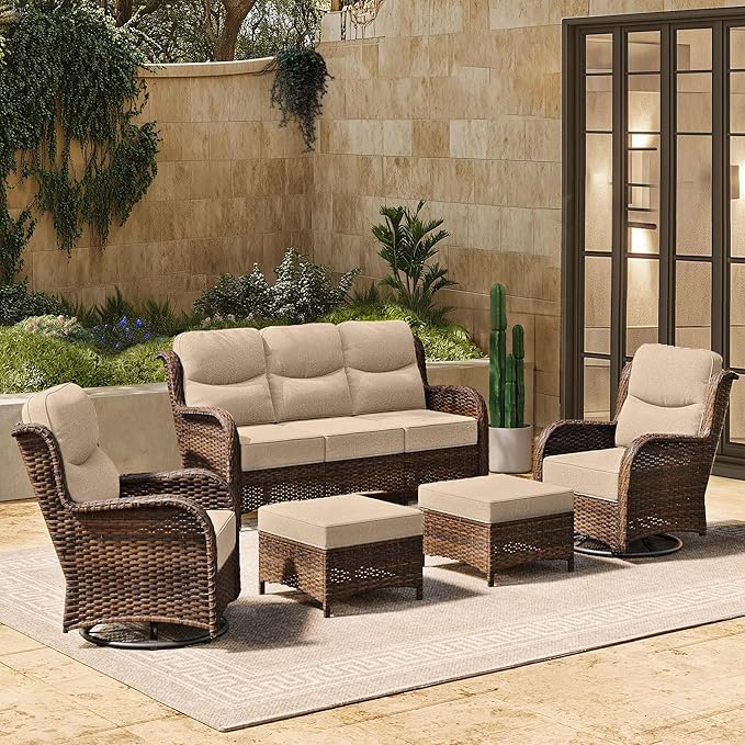 HILLGA Luxury High Back Patio Furniture Set by HILLGA