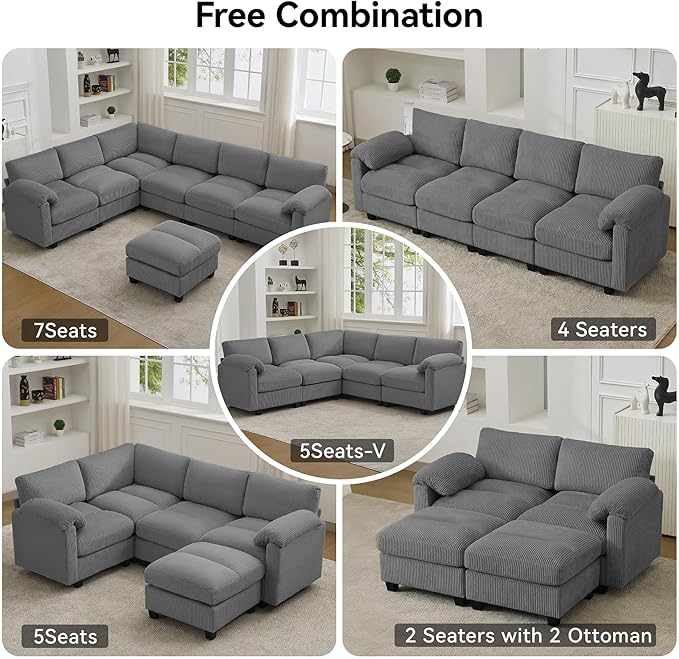 61'' Modular Loveseat Sofa - Image 7