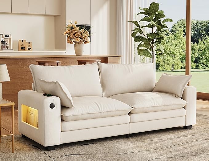 MapleGrace 80" Cloud Loveseat Sofa by MapleGrace