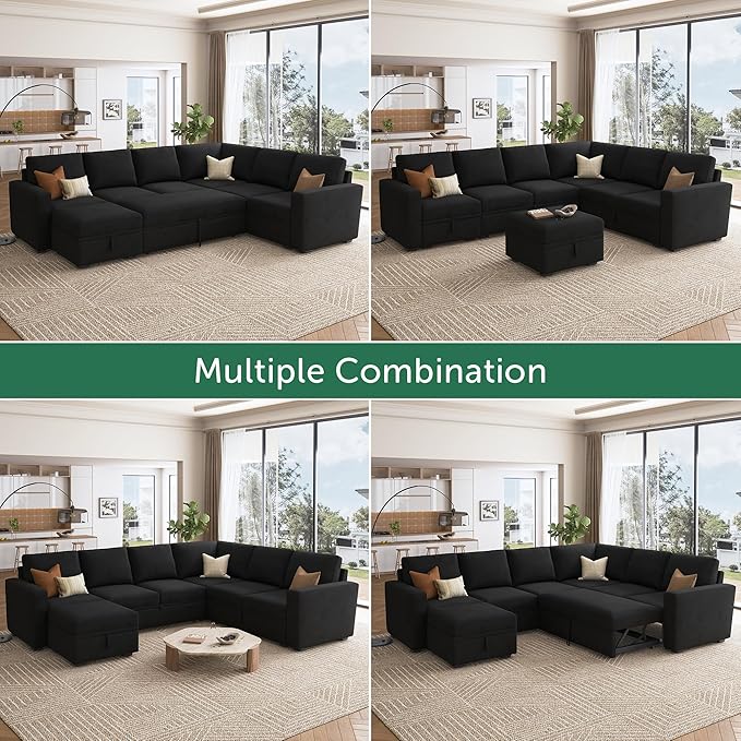 HONBAY Sectional Sleeper Couch - Image 4