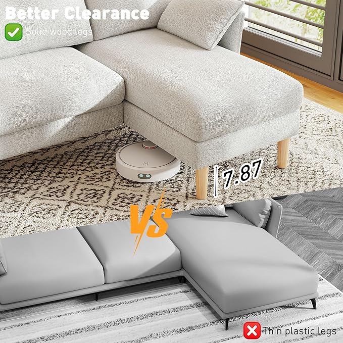WorthFurni U Shaped Sectional Couches - Image 5