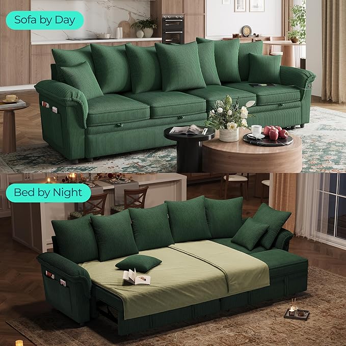 LINSY HOME Oversized Sectional Sleeper Sofa - Image 3