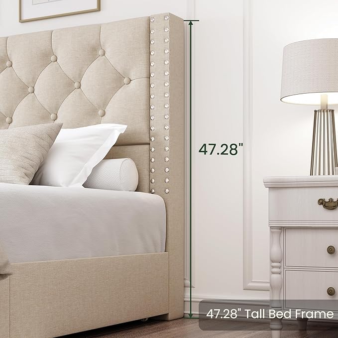 LARMACE Full Size Bed Frame - Image 9