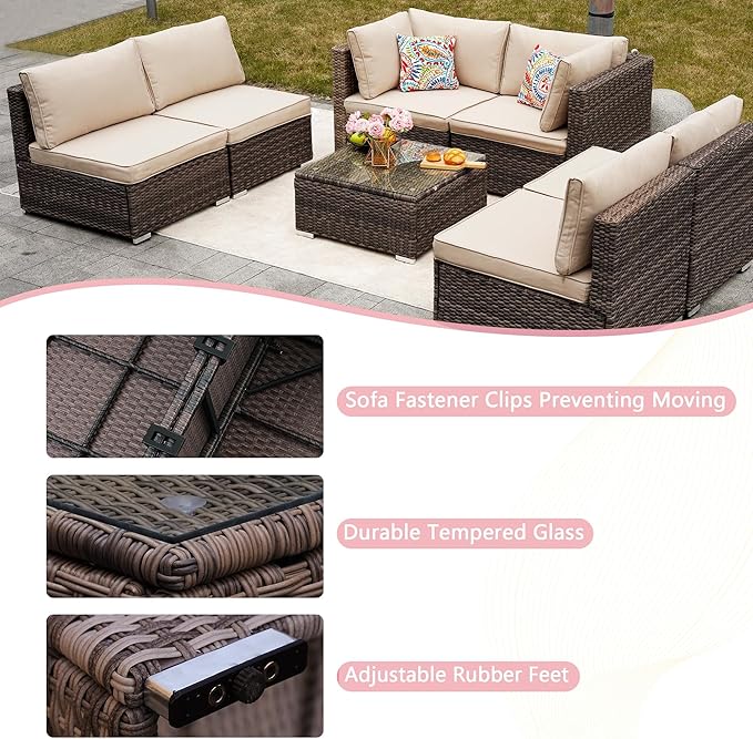 7-Piece Outdoor Patio Furniture Set - Image 5