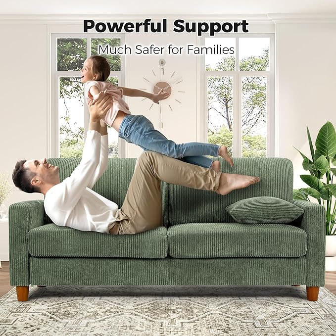 Kidirect 70in U Shaped Couch, Modular Sofa No Tool Assembly, Comfy Sectional - Image 7