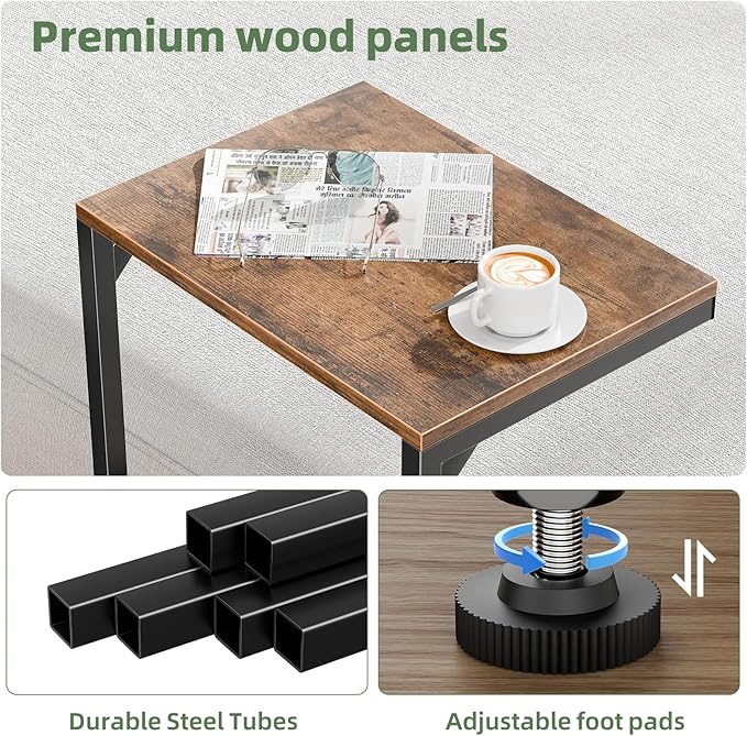 Simple Trending C Shaped End Table, Small Side Table, TV Trays - Image 6