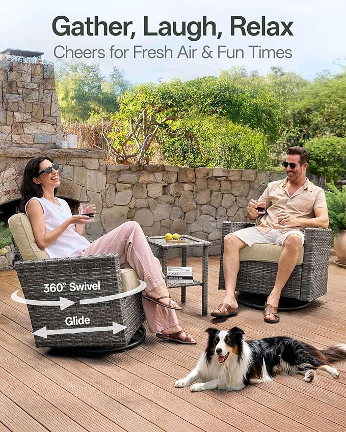Luxury 3-Piece Patio Furniture Set - Image 2