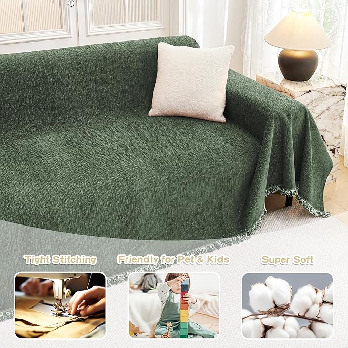 MYSKY HOME Chair Couch Cover Sectional Couch Covers - Image 3