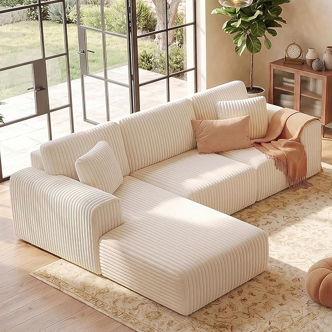 GRUSIGN 107'' Cloud Sectional Boneless Couches by Unknown