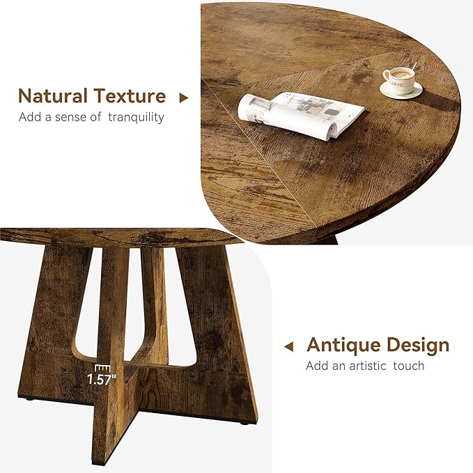 GAOMON 47 Inch Round Dining Table - Image 5