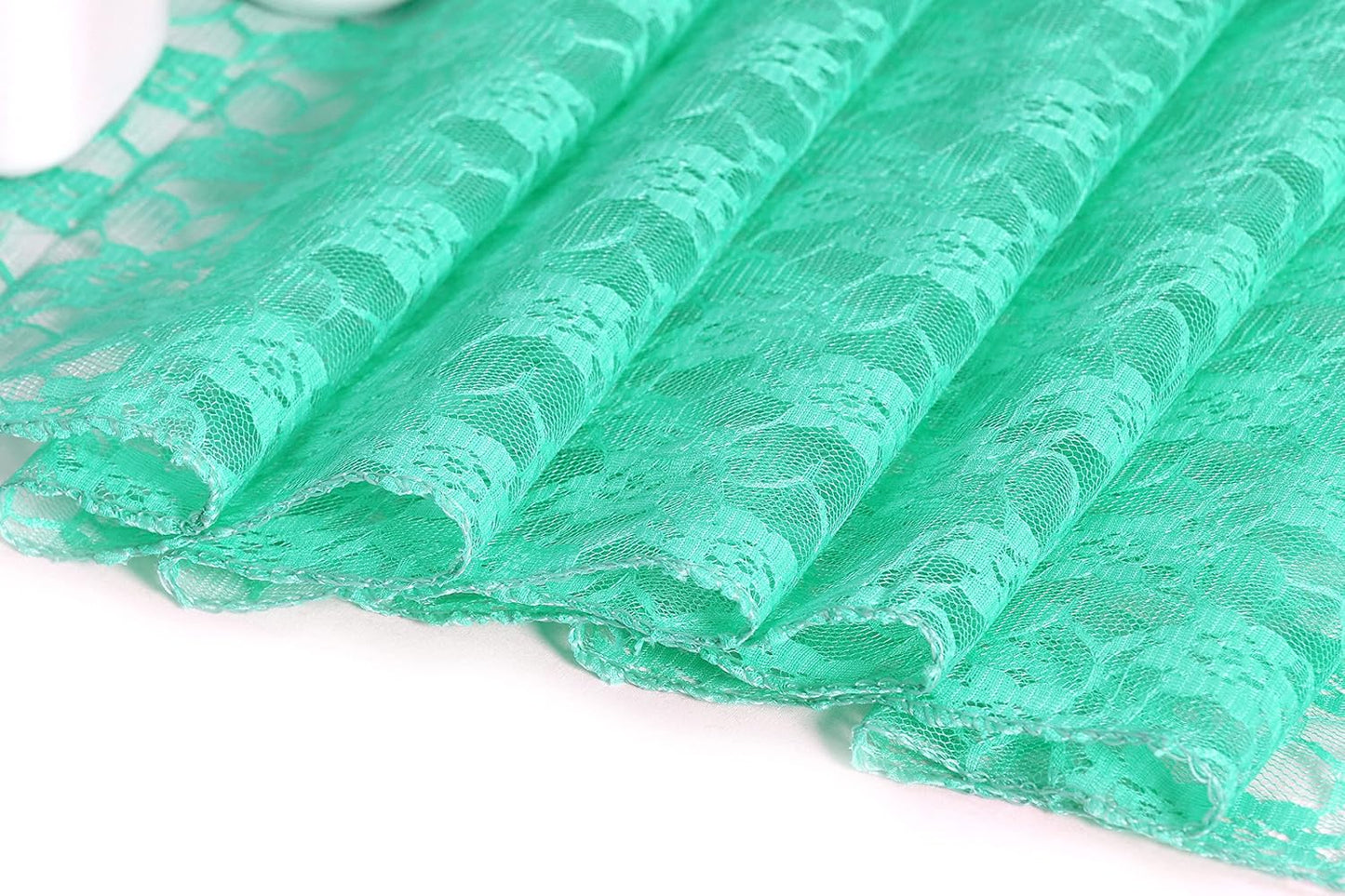 MDS Pack of 12 Wedding 12 x 108 inches Satin Table Runner for Wedding, Decorations for Birthday Parties, Banquets, Graduations, Engagements, Runners fit Rectangle, Round Table- Mint