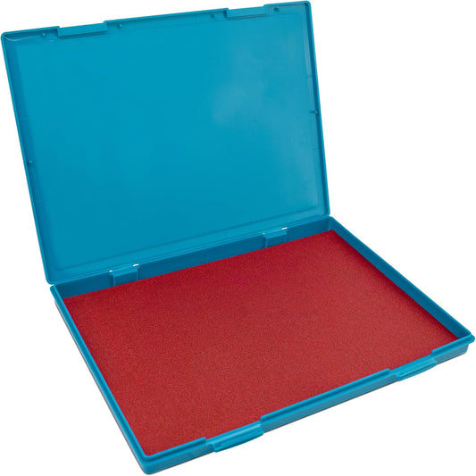 MaxMark Extra Large Red Ink Stamp Pad - 8.25" x 11.5" - Industrial Felt Pad - Red Color