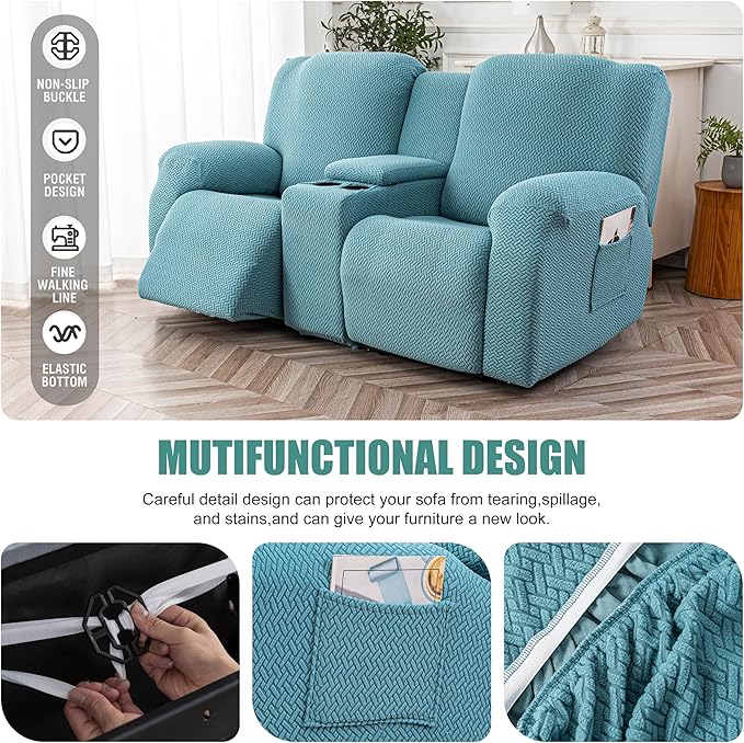 Genina Recliner Loveseat Covers - Image 4