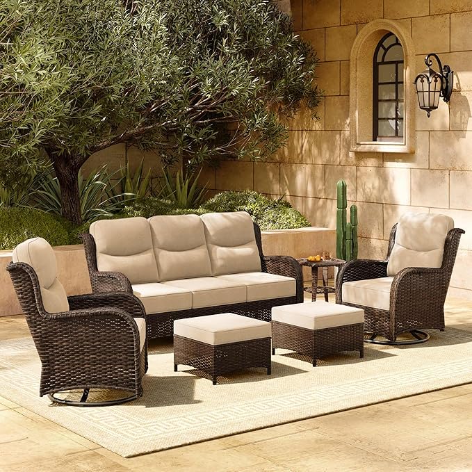 HILLGA 6-Piece Luxury Patio Furniture Set by HILLGA