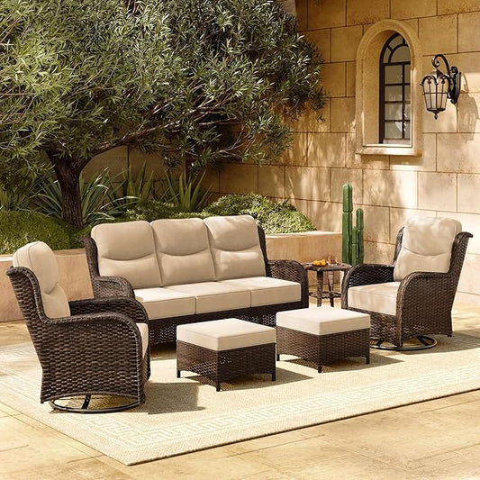 HILLGA 6-Piece Luxury Patio Furniture Set by HILLGA