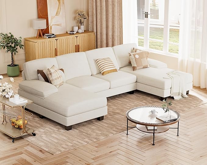 JUMMICO Sectional Couches for Living Room, U Shaped Couch - Image 6