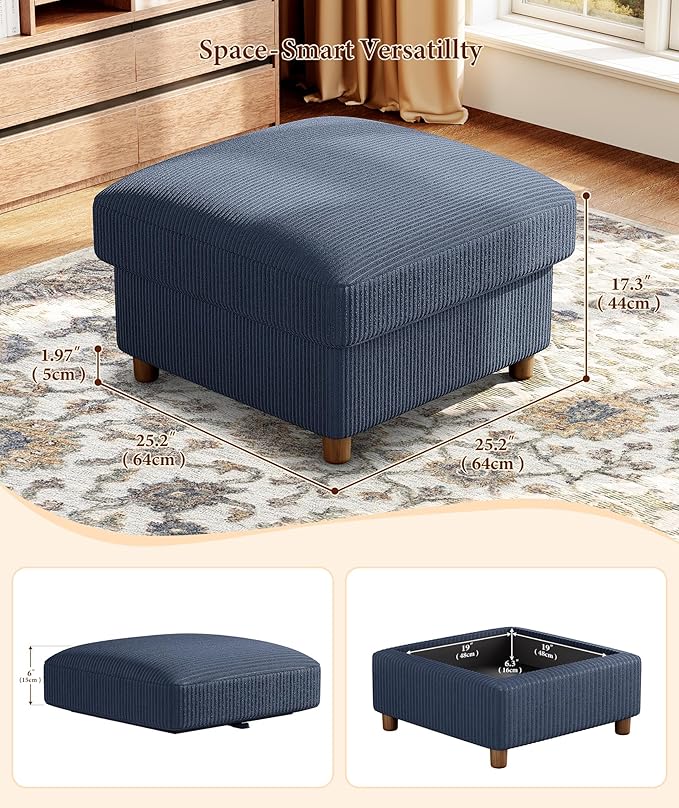 Kidirect 70in U Shaped Couch, Modular Sofa No Tool Assembly, Comfy Sectional - Image 6