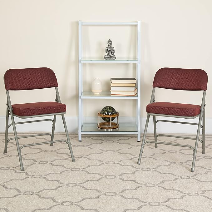 Flash Furniture HERCULES Series Premium Curved Triple Braced & Double Hinged - Image 2