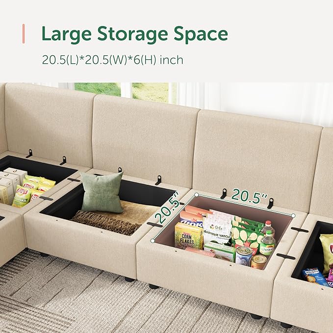 HONBAY Modular Sectional Sofa - Image 5