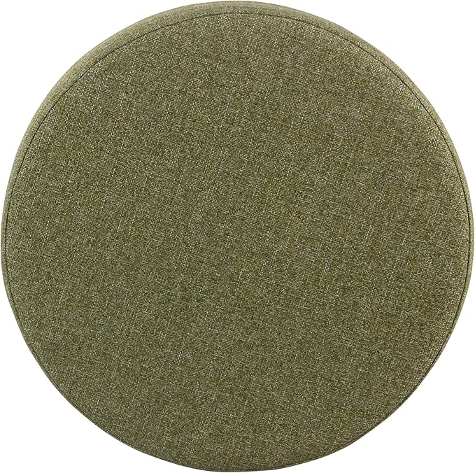Homepop Home Decor | Upholstered Round Storage Ottoman | Ottoman - Image 8