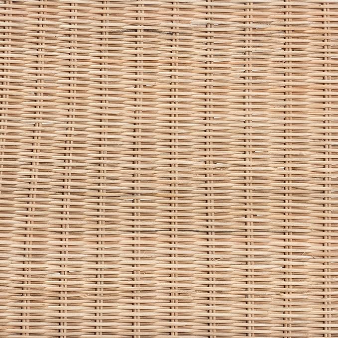Bali & pari Farica Modern Bohemian Natural Rattan and Mahogany Accent Bench - Image 8