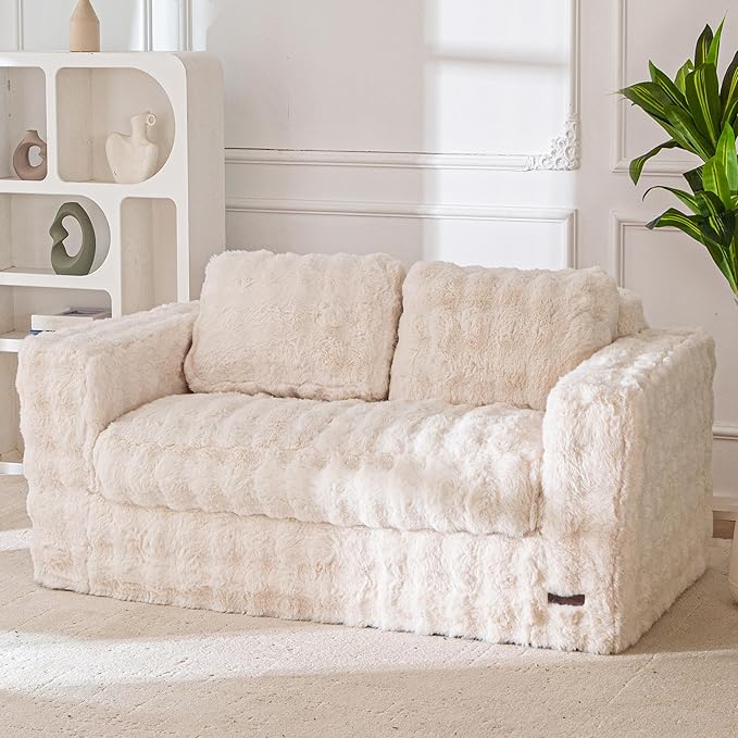 MAXYOYO Loveseat Sofa for Living Room, Small Sofa Couch Tufted Boneless Couch by MAXYOYO