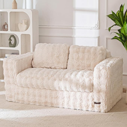 MAXYOYO Loveseat Sofa for Living Room, Small Sofa Couch Tufted Boneless Couch by MAXYOYO