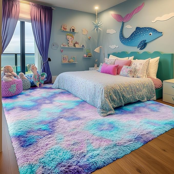 PAGISOFE Soft Purple Rainbow Rugs - Image 8