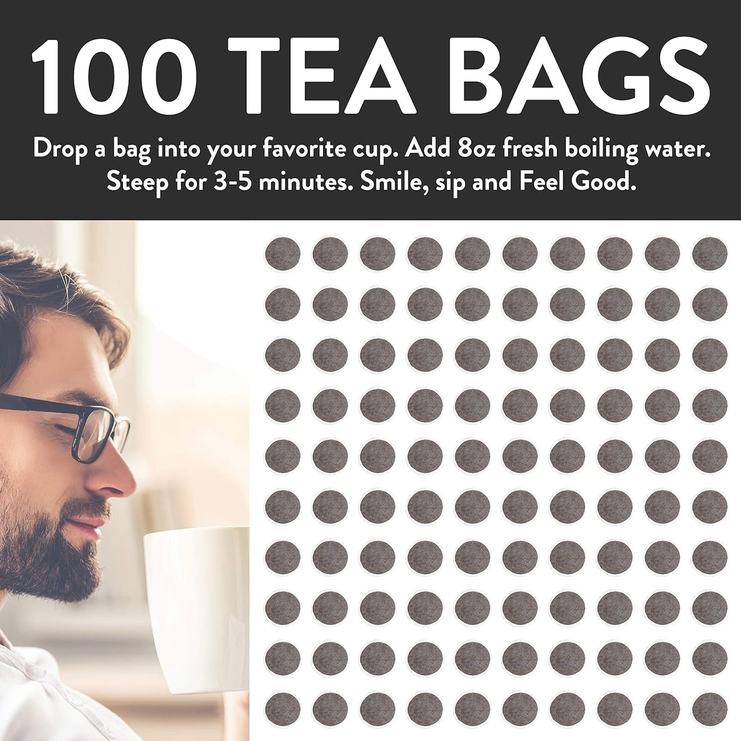 FGO Organic Oolong Tea, Eco-Conscious Tea Bags, 100 Count, Packaging May Vary (Pack of 1)