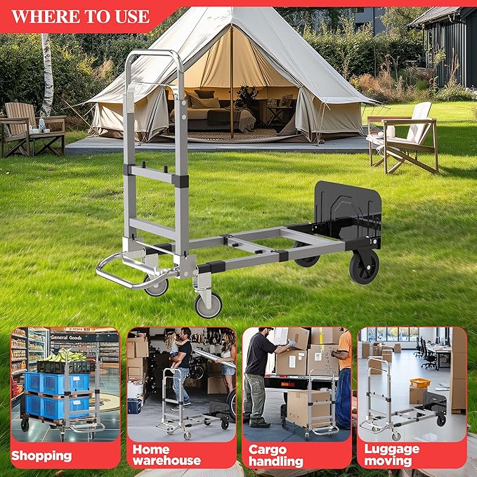Suzhi Convertible Hand Truck Dolly Cart - Image 6