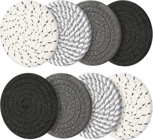 Coasters Set of 8, Absorbent Coasters by Smgmg