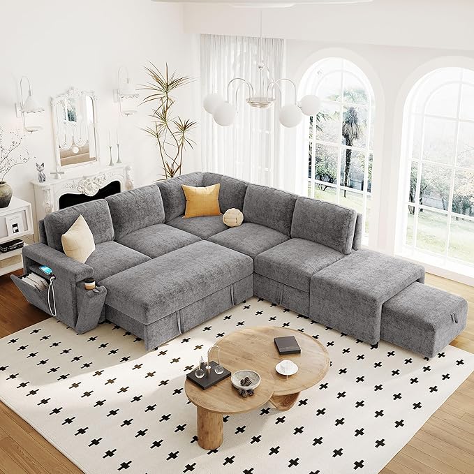 Merax L-Shaped Modular Sofa - Image 3