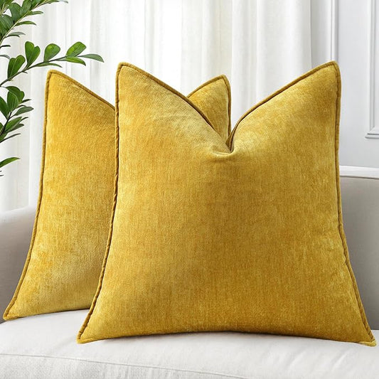 decorUhome Summer Couch Euro Sham Throw Pillow Covers 26x26 Set of 2, by decorUhome