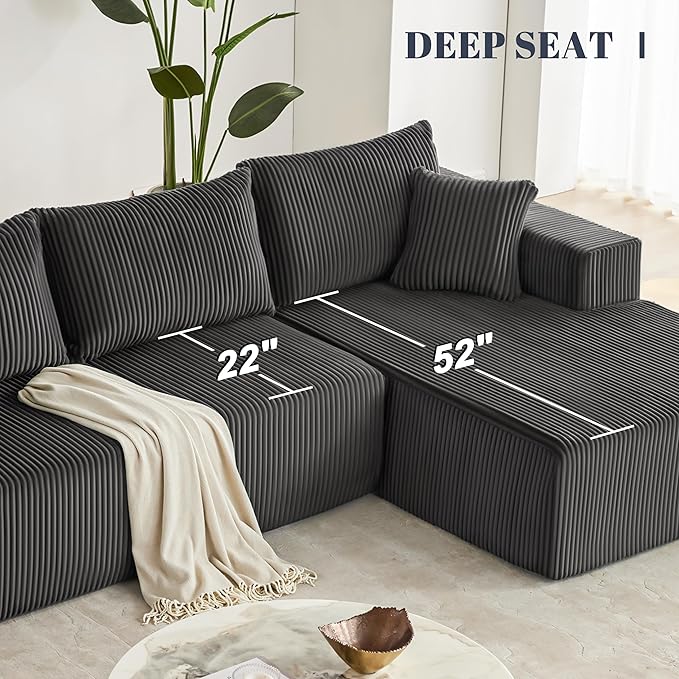Weture 108” Modular Sectional Sofa, Cloud Sectional Couch - Image 6