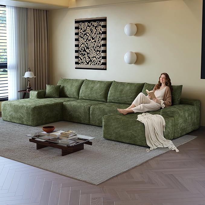 AUGOP 136" Sectional Couches for Living Room Modern Modular Sofa - Image 5