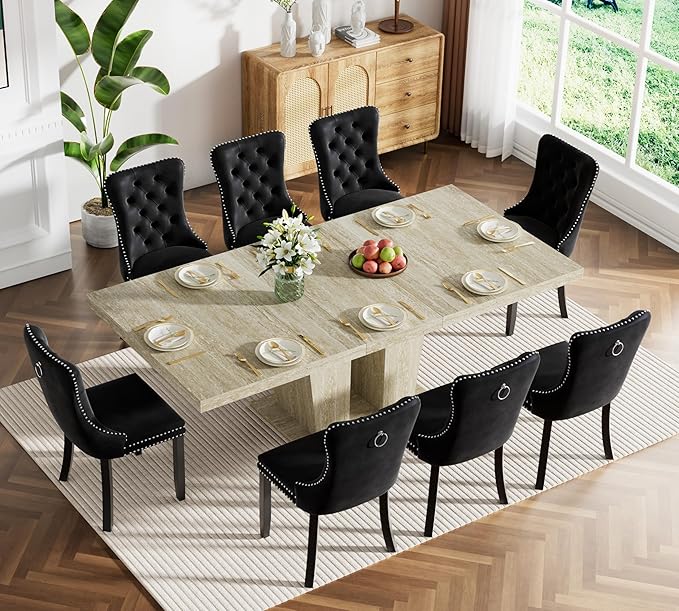 Henf 9 Pieces Extendable Dining Table Set - Image 2