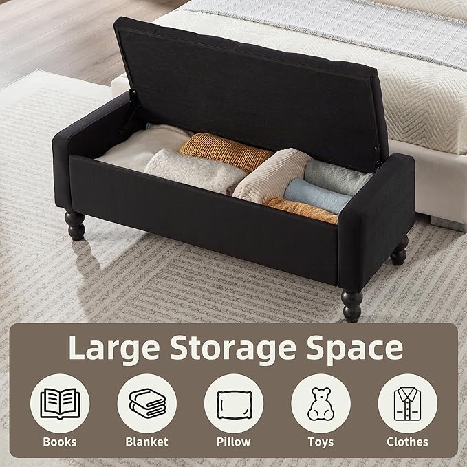 50" W Storage Ottoman Bench - Image 3